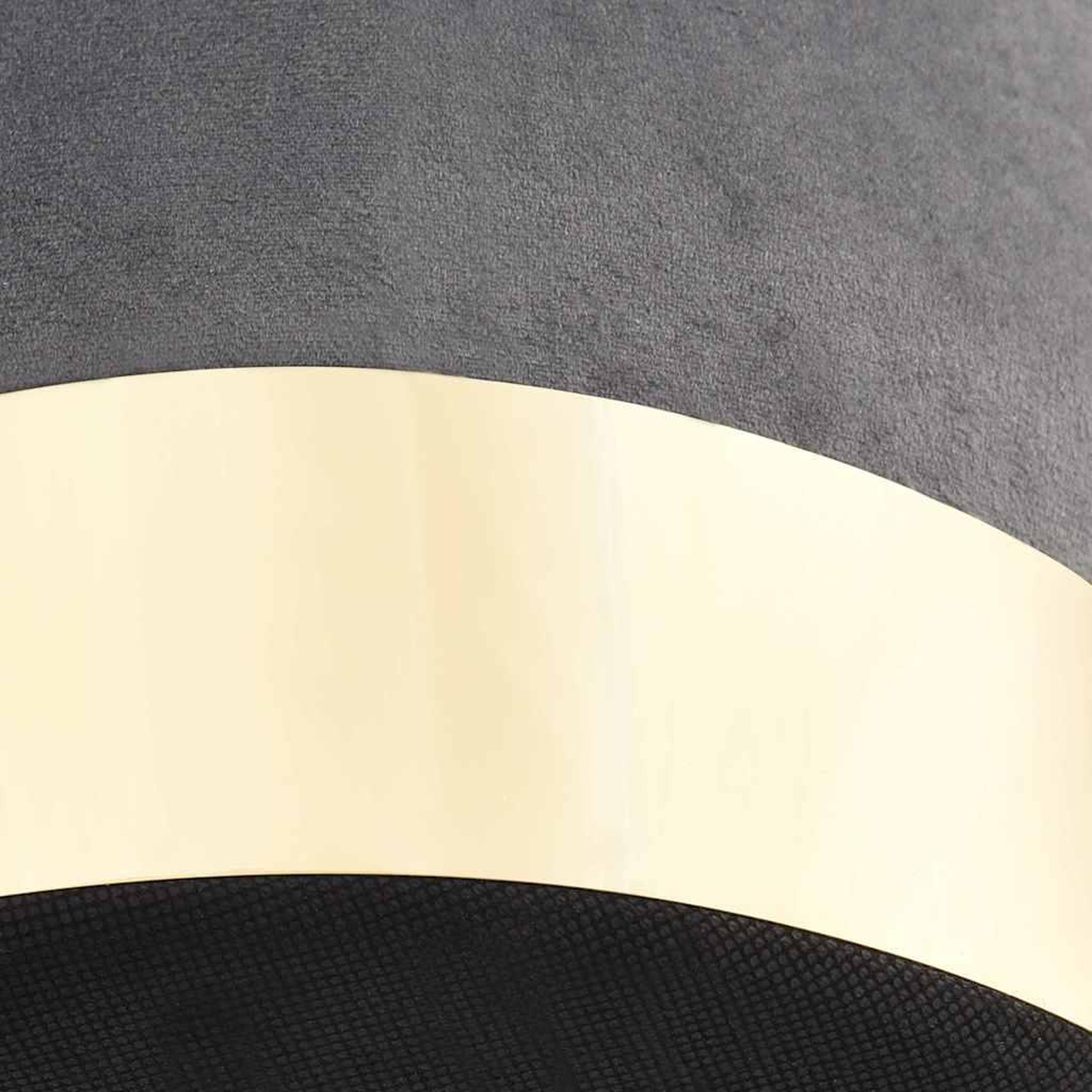 Voir la diapositive 3 : VIDAXL Tabouret Gris fonce et dore Velours