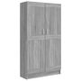 Voir la diapositive 2 : VIDAXL Bibliotheque Sonoma gris 82,5x30,5x150 cm Bois d'ingenierie