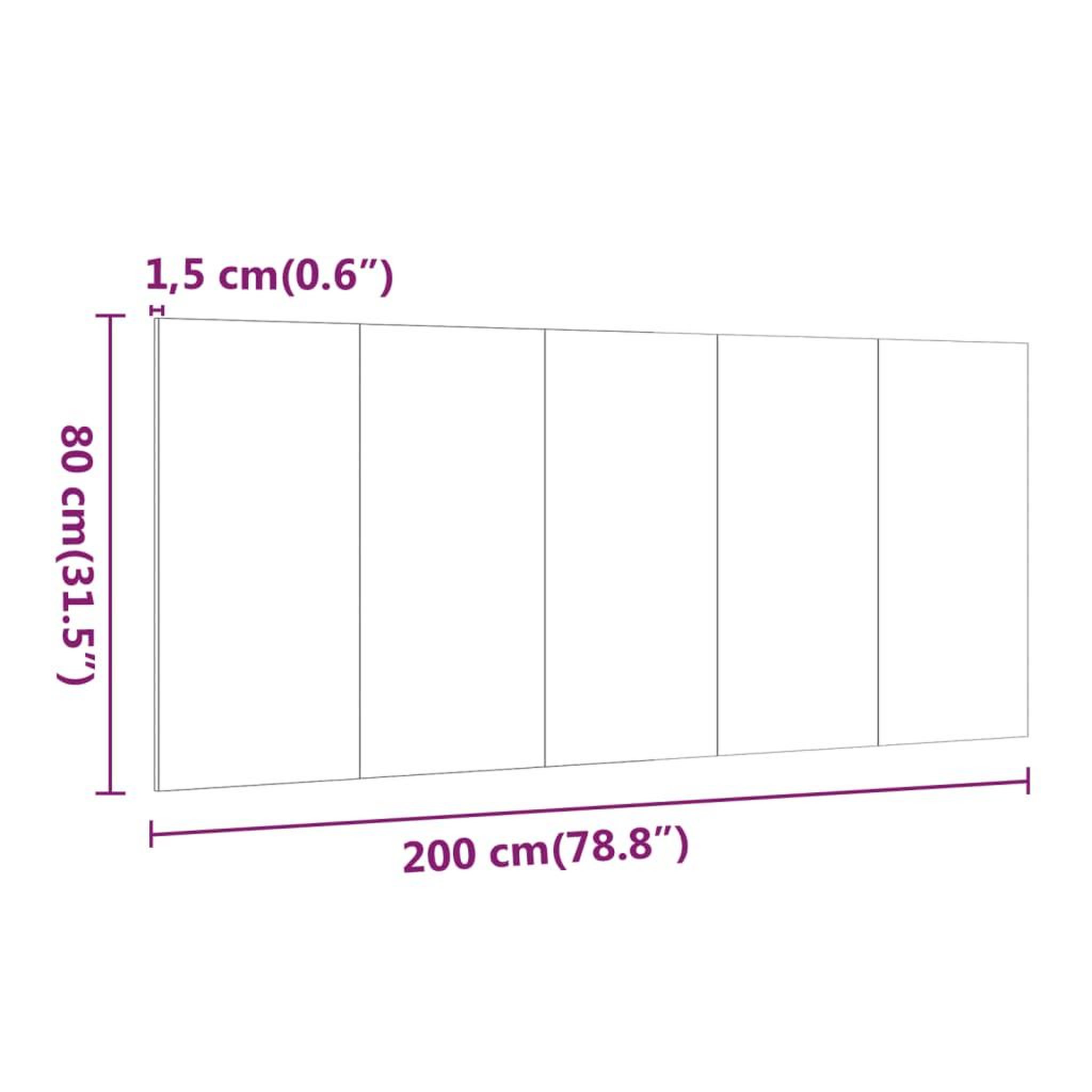 Voir la diapositive 6 : VIDAXL Tete de lit Chene marron 200x1,5x80 cm Bois d'ingenierie