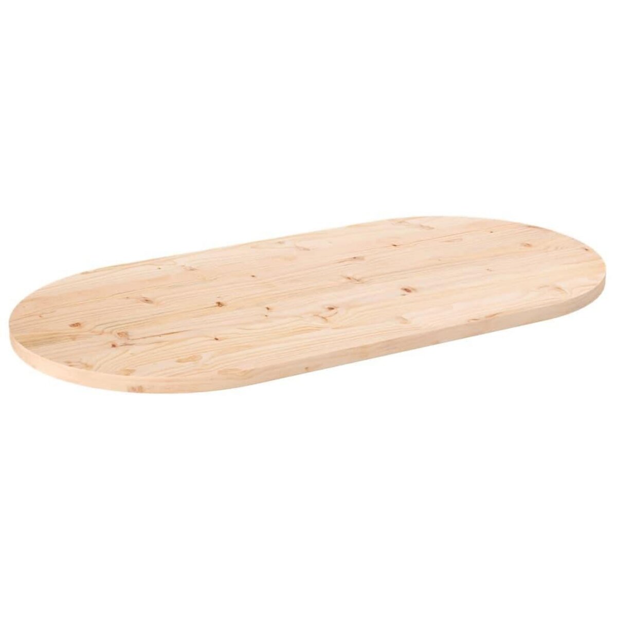 VIDAXL Dessus de table 110x55x2,5 cm bois de pin massif ovale