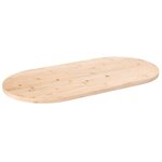 VIDAXL Dessus de table 110x55x2,5 cm bois de pin massif ovale