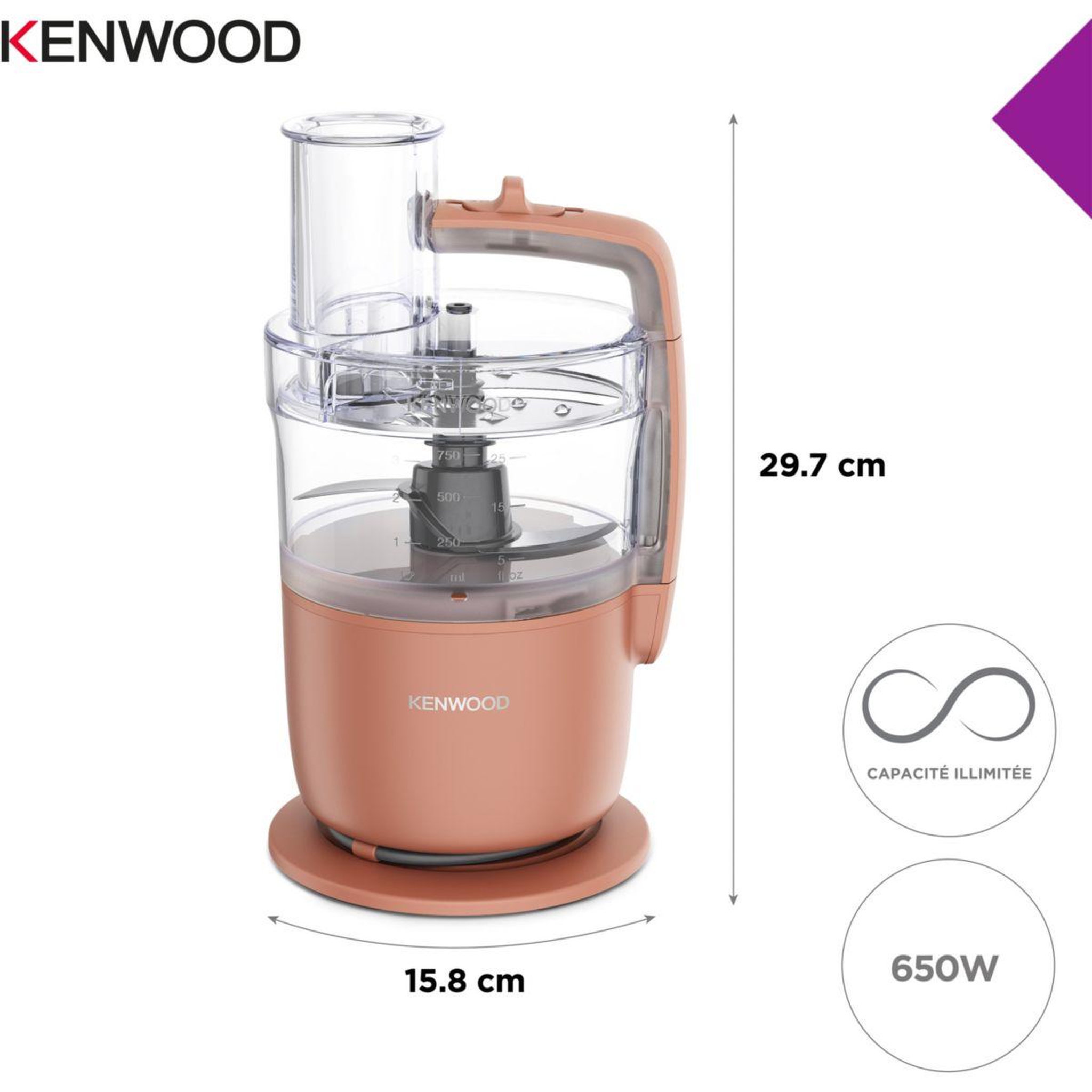 Voir la diapositive 4 : KENWOOD Robot multifonction multipro Go FDP22.130RD