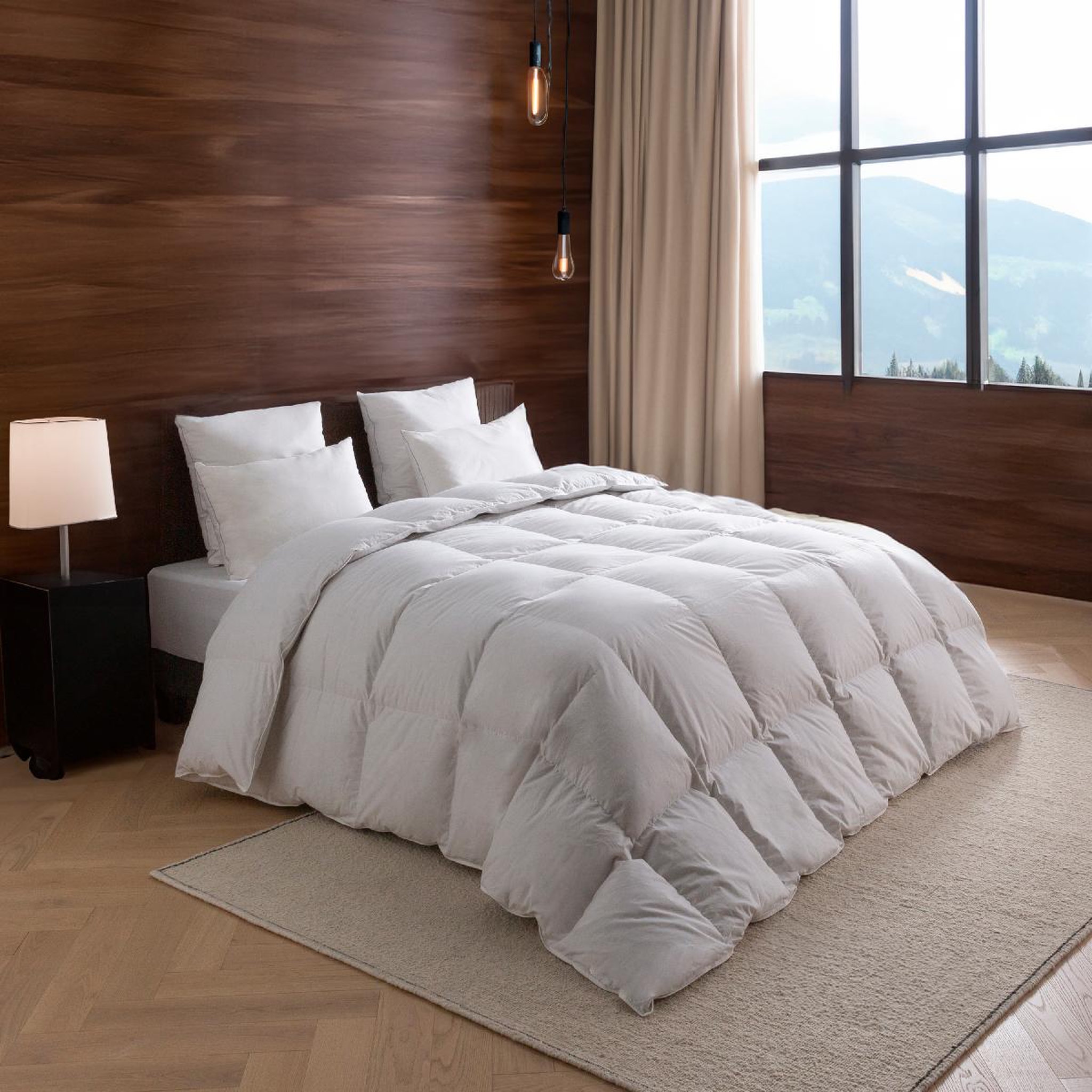 Voir la diapositive 1 : DODO Couette alpage - 55% duvet - 30% laine thermorégulante - temperee