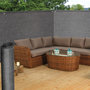 Voir la diapositive 3 : ID MARKET Brise vue haute densité 2 x 10 M gris 300 gr/m² qualité PRO