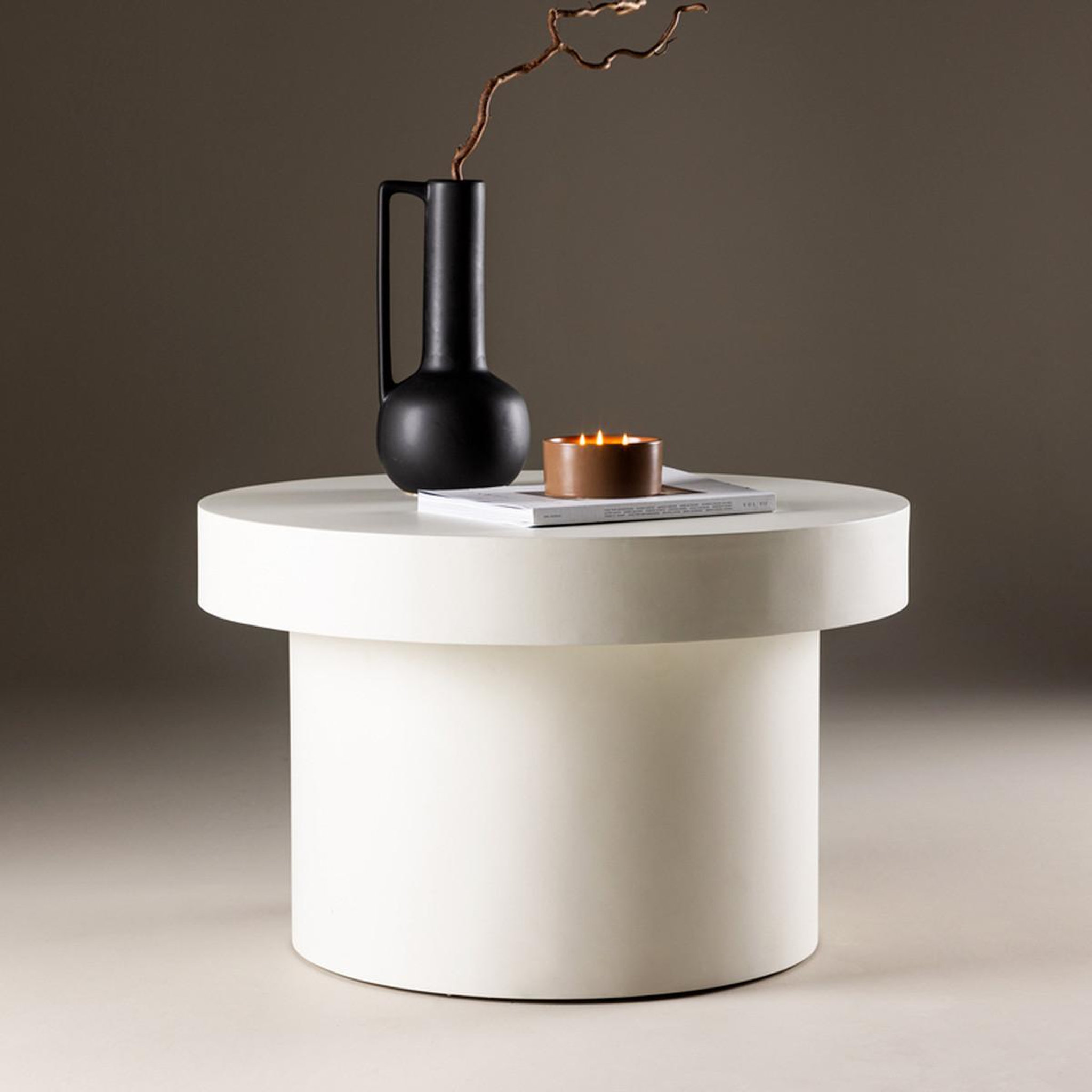 Voir la diapositive 2 : Paris Prix Table basse design  malung  80cm blanc