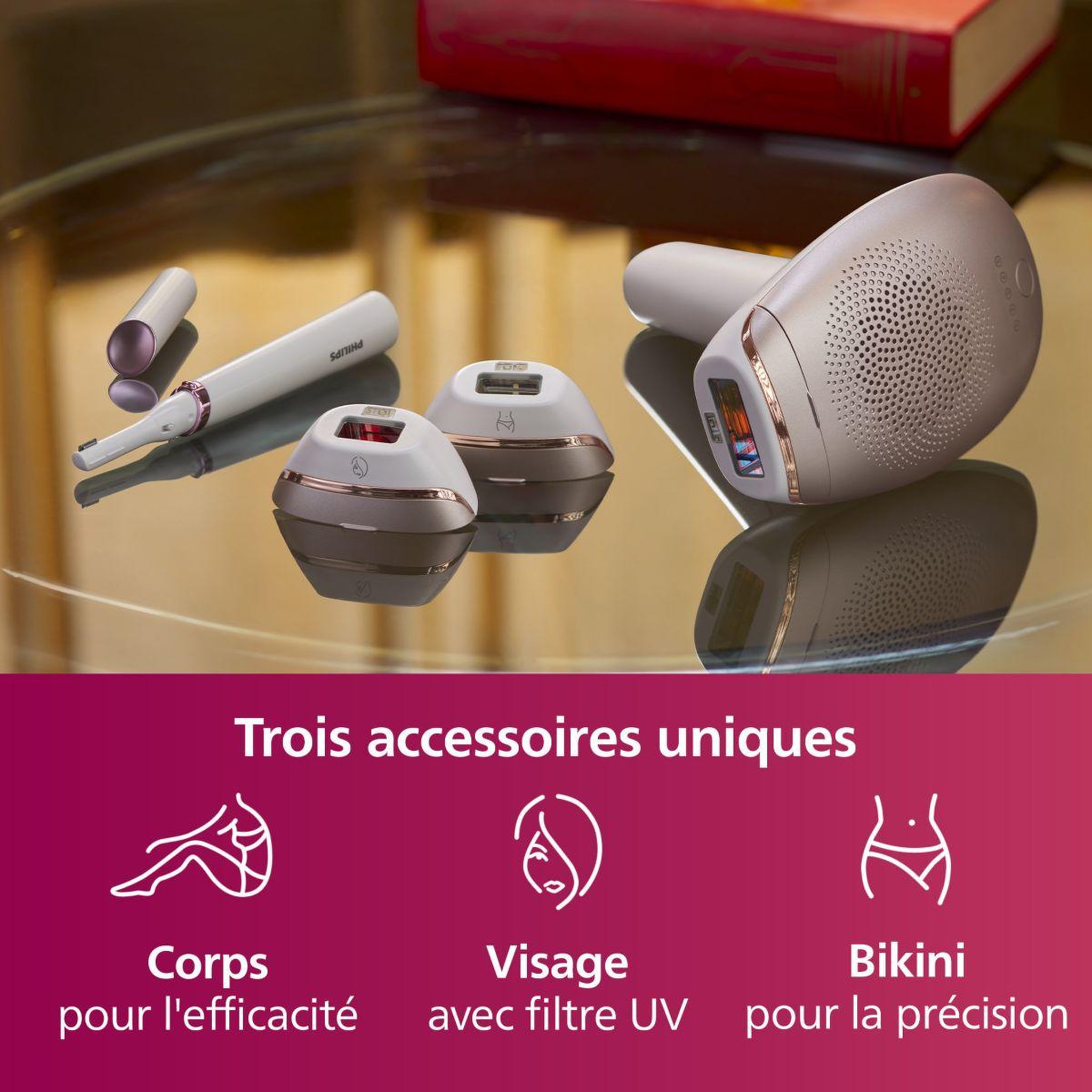 Voir la diapositive 4 : Philips Epilateur lumière pulsée IPL BRI923/00 series 7000