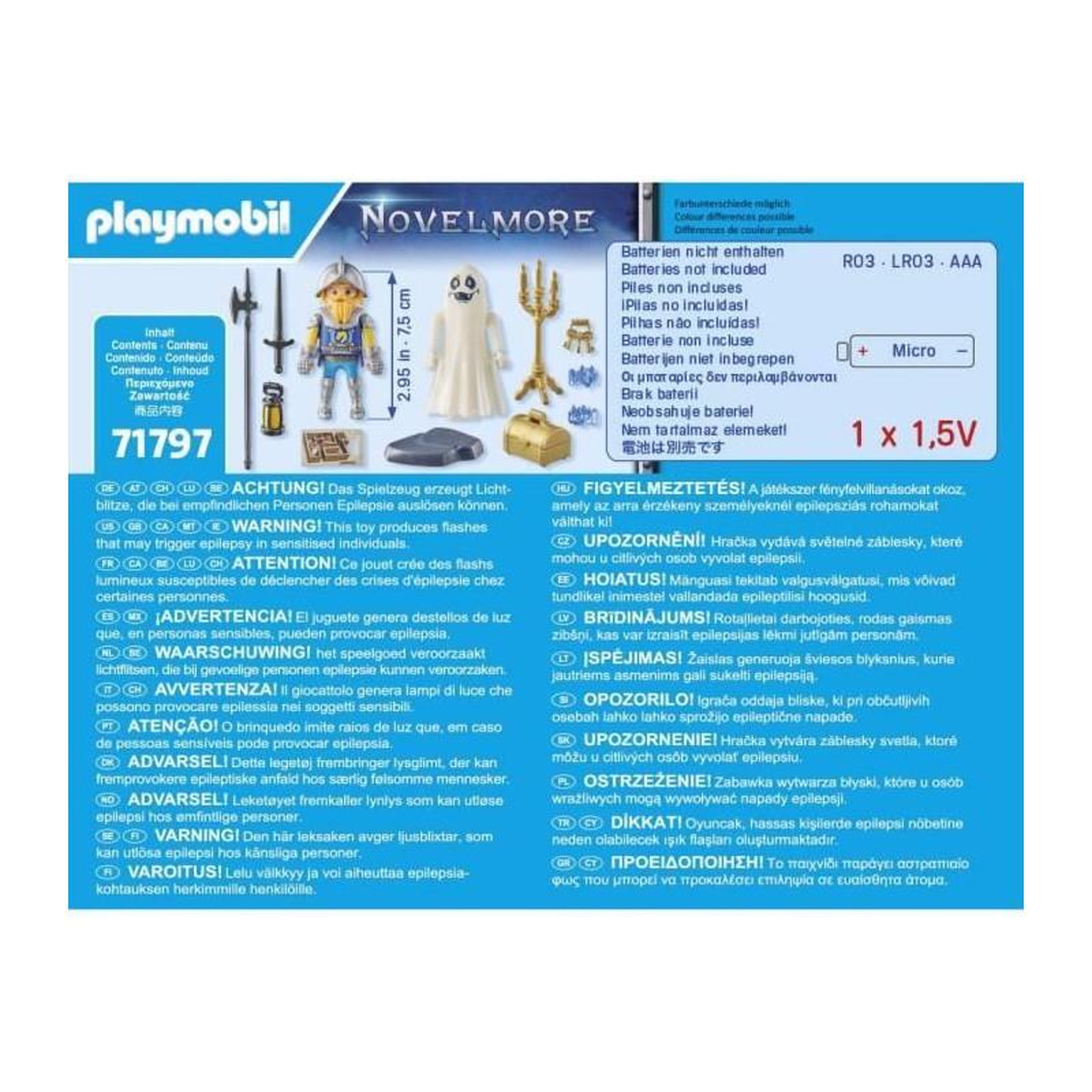 Voir la diapositive 6 : PLAYMOBIL 71797 Chevalier et fantôme à effets lumineux