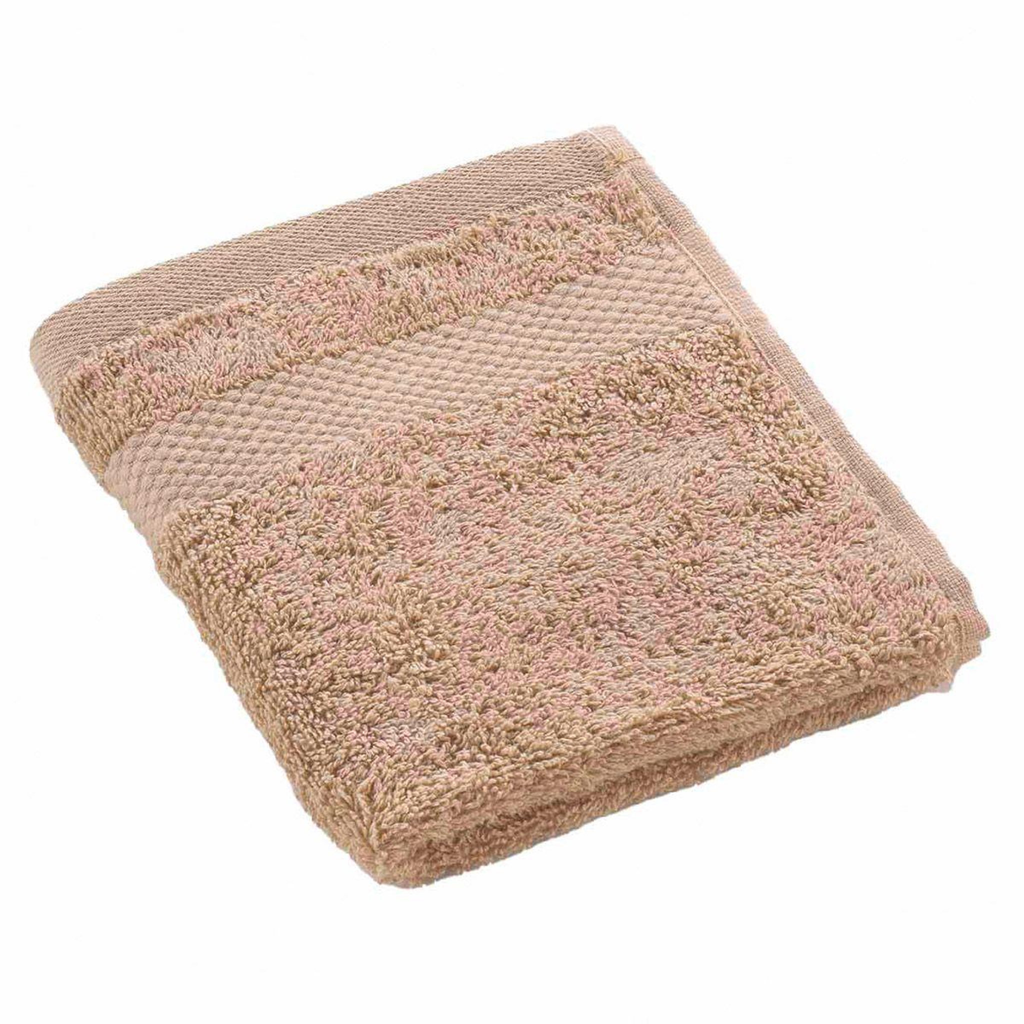 Douceur d'Intérieur Serviette Invité  Elegance  30x50cm Noisette