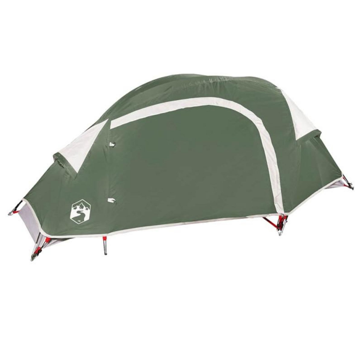 VIDAXL Tente de camping à dôme 1 personne vert imperméable