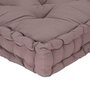 Voir la diapositive 5 : VIDAXL Coussin de plancher de palette Coton 120x40x7 cm Taupe