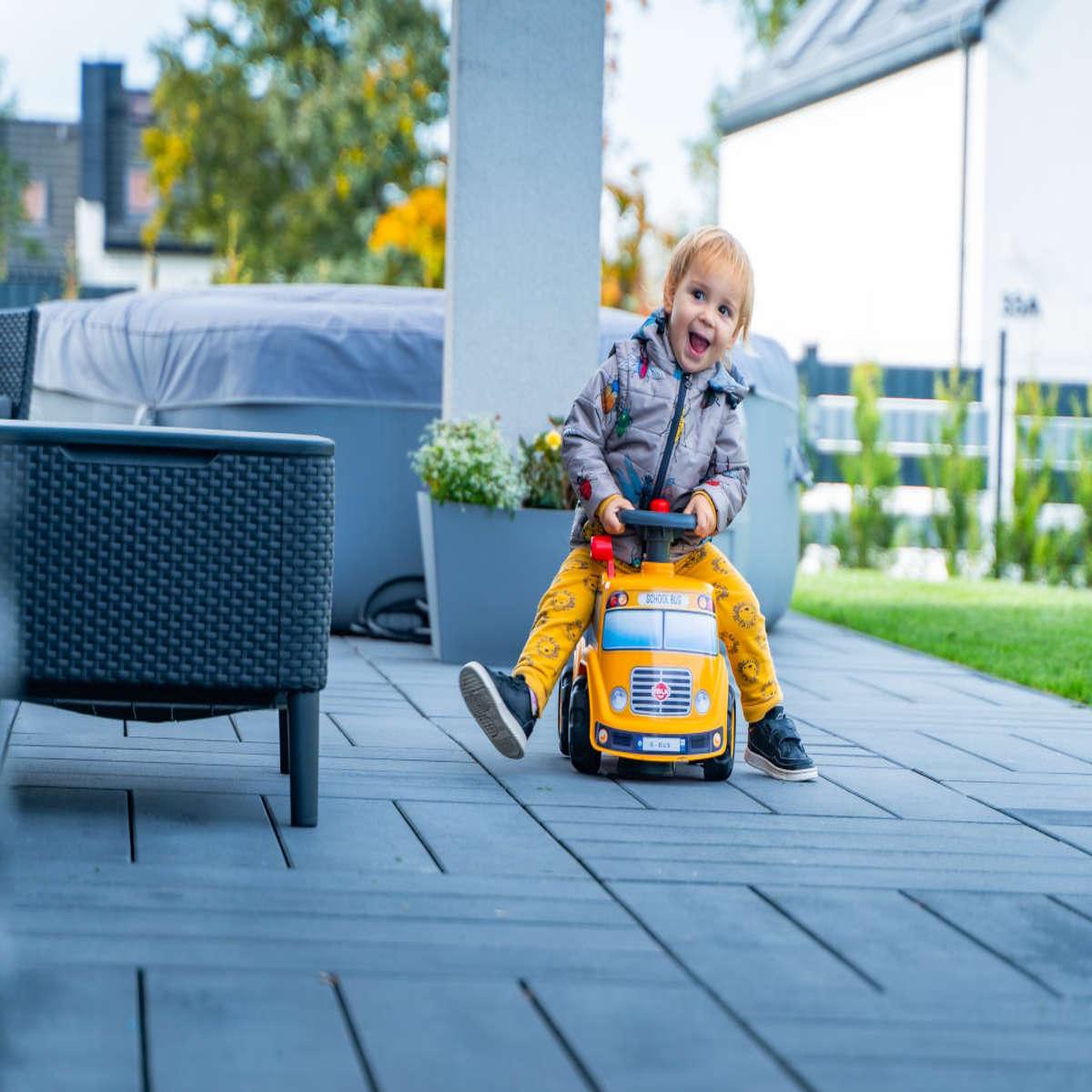 Voir la diapositive 5 : FALK Porteur enfant School Bus 1 à 3 ans - Falk