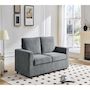 Voir la diapositive 2 : Habitat et Jardin Canapé convertible express en tissu  Elena  - 3 places - Couchage 140 cm - Gris