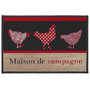 Voir la diapositive 1 : Paris Prix Tapis Déco Rectangle  Campagne  40x60cm Rouge