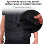 Voir la diapositive 4 : HOMCOM Gilet lesté réglable veste lestée 20 Kg max. poids amovibles entrainement musculation exercice boxe oxford noir