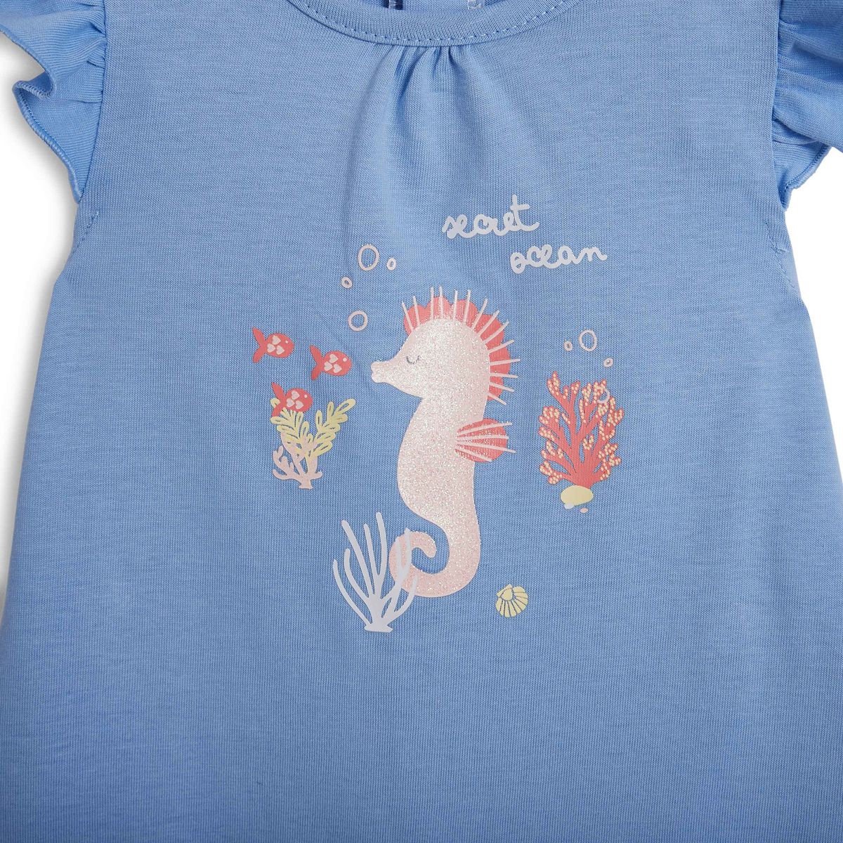 INEXTENSO Combinaison courte hippocampe bébé fille