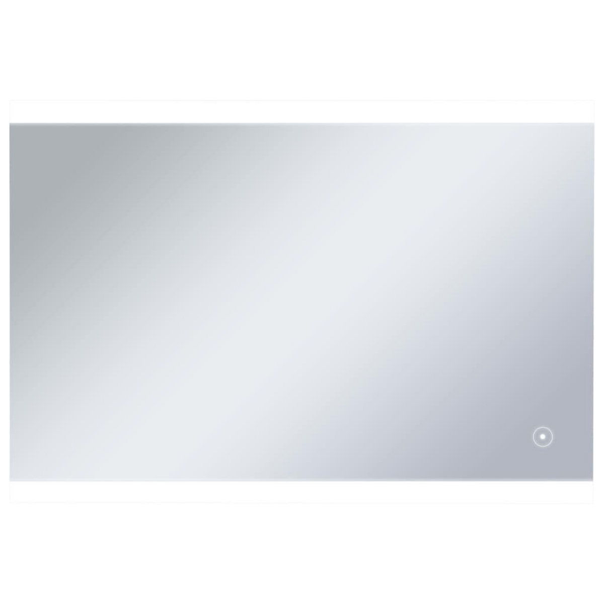 VIDAXL Miroir mural a LED de salle de bain et capteur tactile 100x60cm