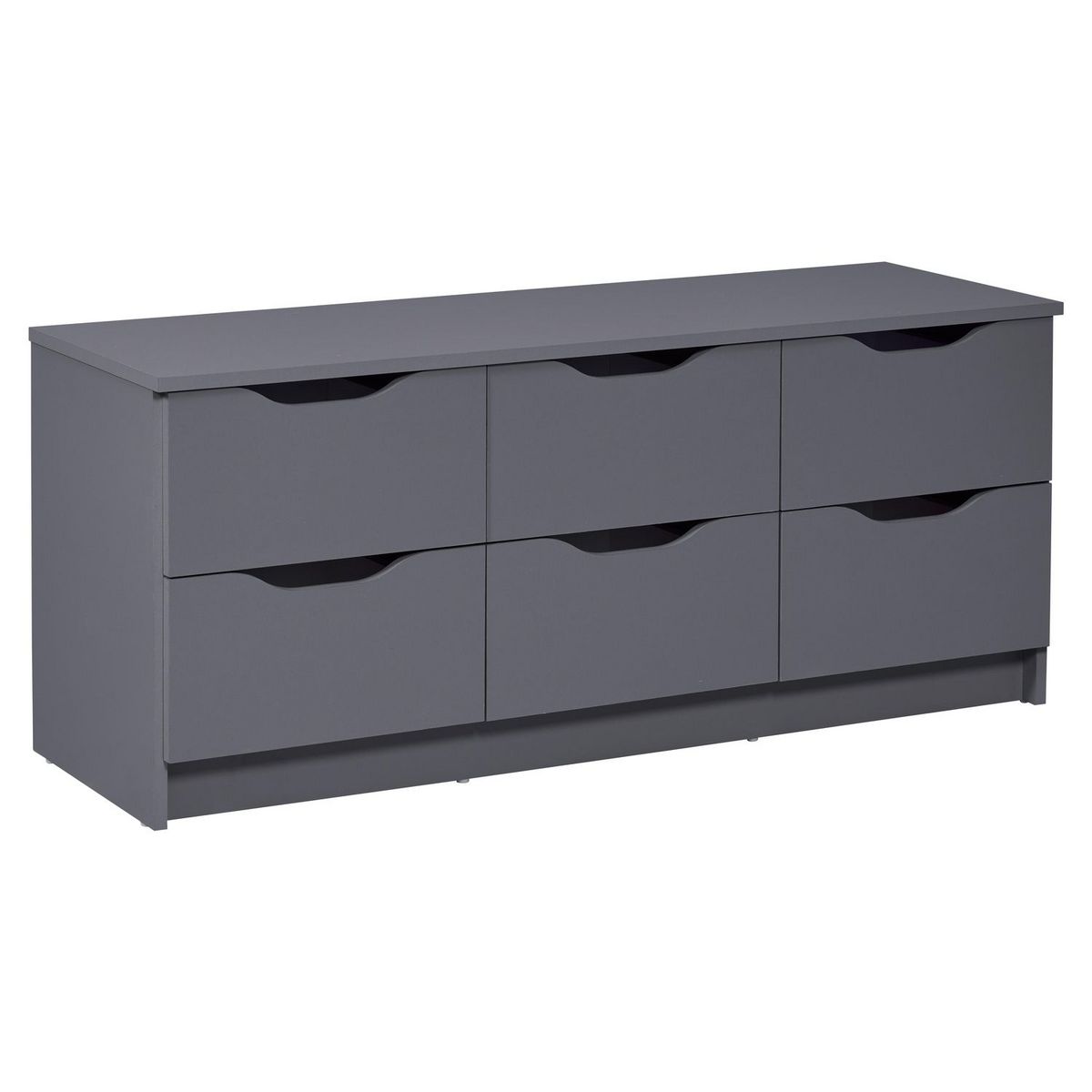 Commode meuble de rangement 6 tiroirs FALONE