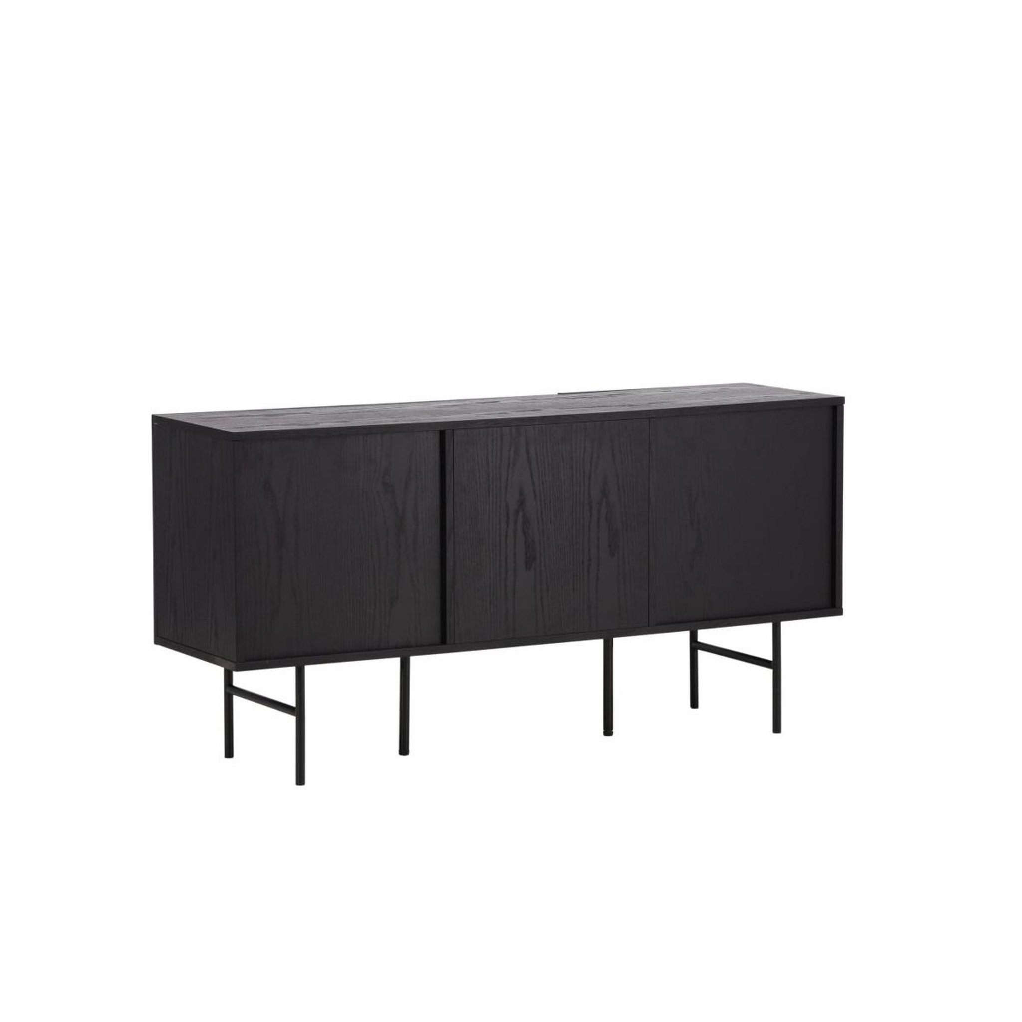 Voir la diapositive 5 : Paris Prix Bahut design nervuré  bjorkon  150cm noir