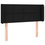 Voir la diapositive 2 : VIDAXL Tete de lit avec oreilles Noir 83x16x78/88 cm Tissu