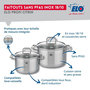 Voir la diapositive 3 : ELO Ensemble de 1 Poêle de cuisson 28 cm et 2 faitouts 16 et 20 cm Elo Profi Citrin