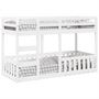 Voir la diapositive 4 : VIDAXL Lit superpose Blanc 75x190 cm Bois de pin massif