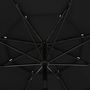 Voir la diapositive 5 : VIDAXL Parasol de jardin a 3 niveaux avec mat en aluminium noir 3,5 m