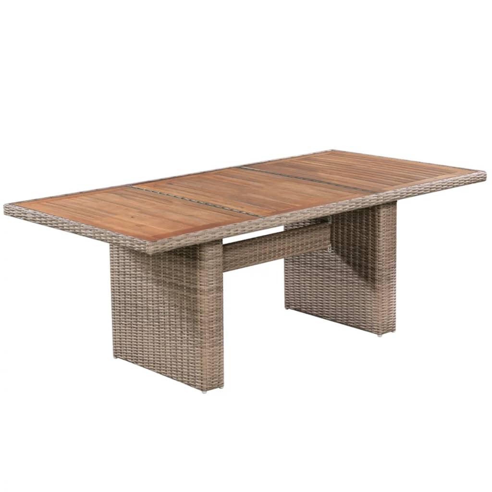 Voir la diapositive 5 : VIDAXL Ensemble a manger d'exterieur 7pcs avec coussins Resine tressee