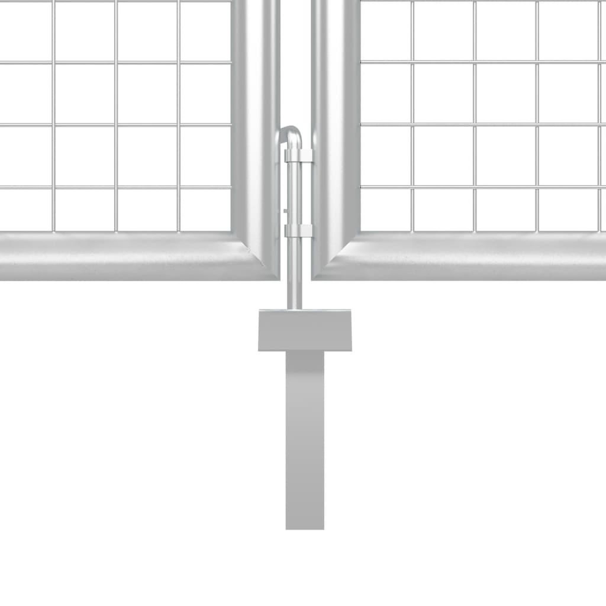 Voir la diapositive 4 : VIDAXL Portail de jardin Acier 400 x 100 cm Argente