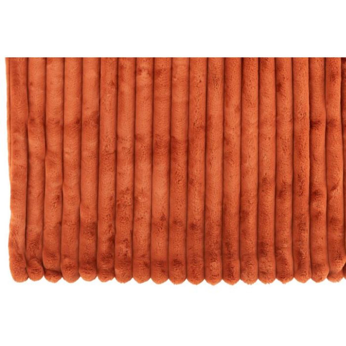 Paris Prix Plaid Design Uni  Corduroy  130x180cm Rouille Clair