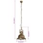 Voir la diapositive 6 : VIDAXL Lampe suspendue 35x35x153 cm aluminium