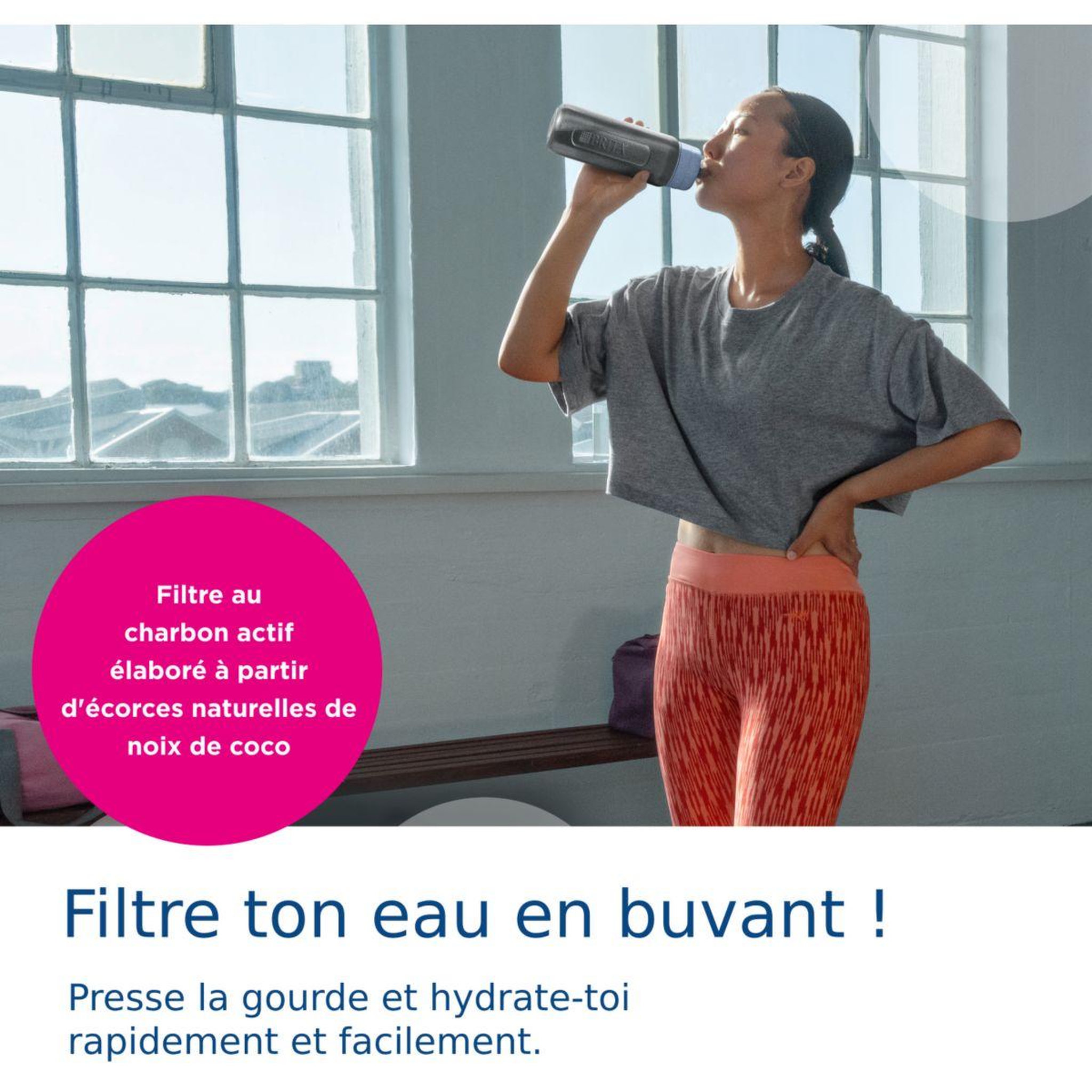 Voir la diapositive 2 : Brita Gourde filtrante filtrante Active vert foncé