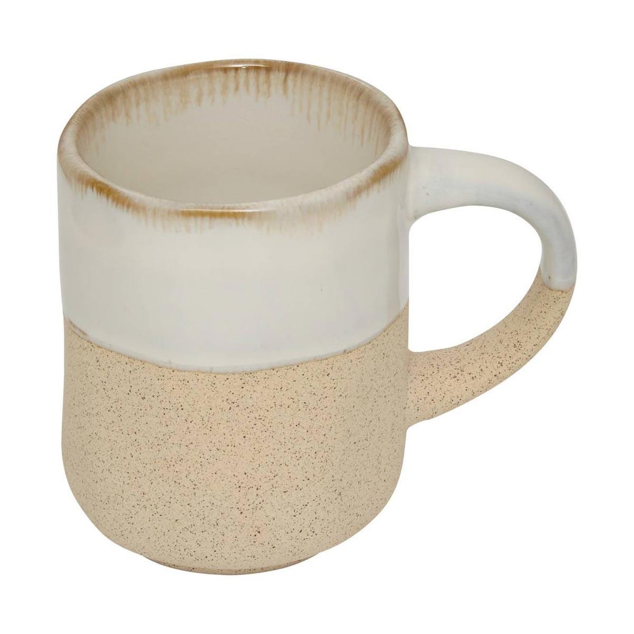 Voir la diapositive 2 : SECRET DE GOURMET Lot de 6 tasses à café en faïence  kate  10cl blanc