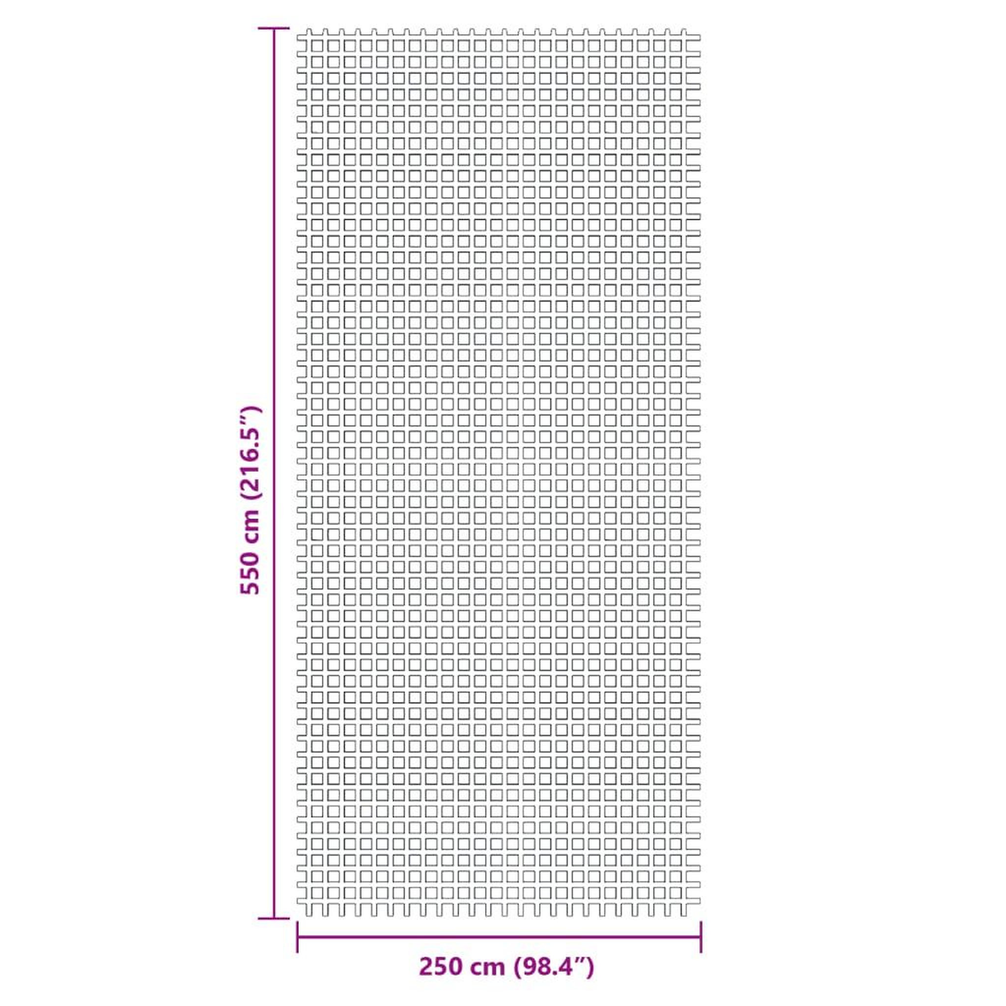 Voir la diapositive 6 : VIDAXL Tapis de tente anthracite 5,5x2,5 m