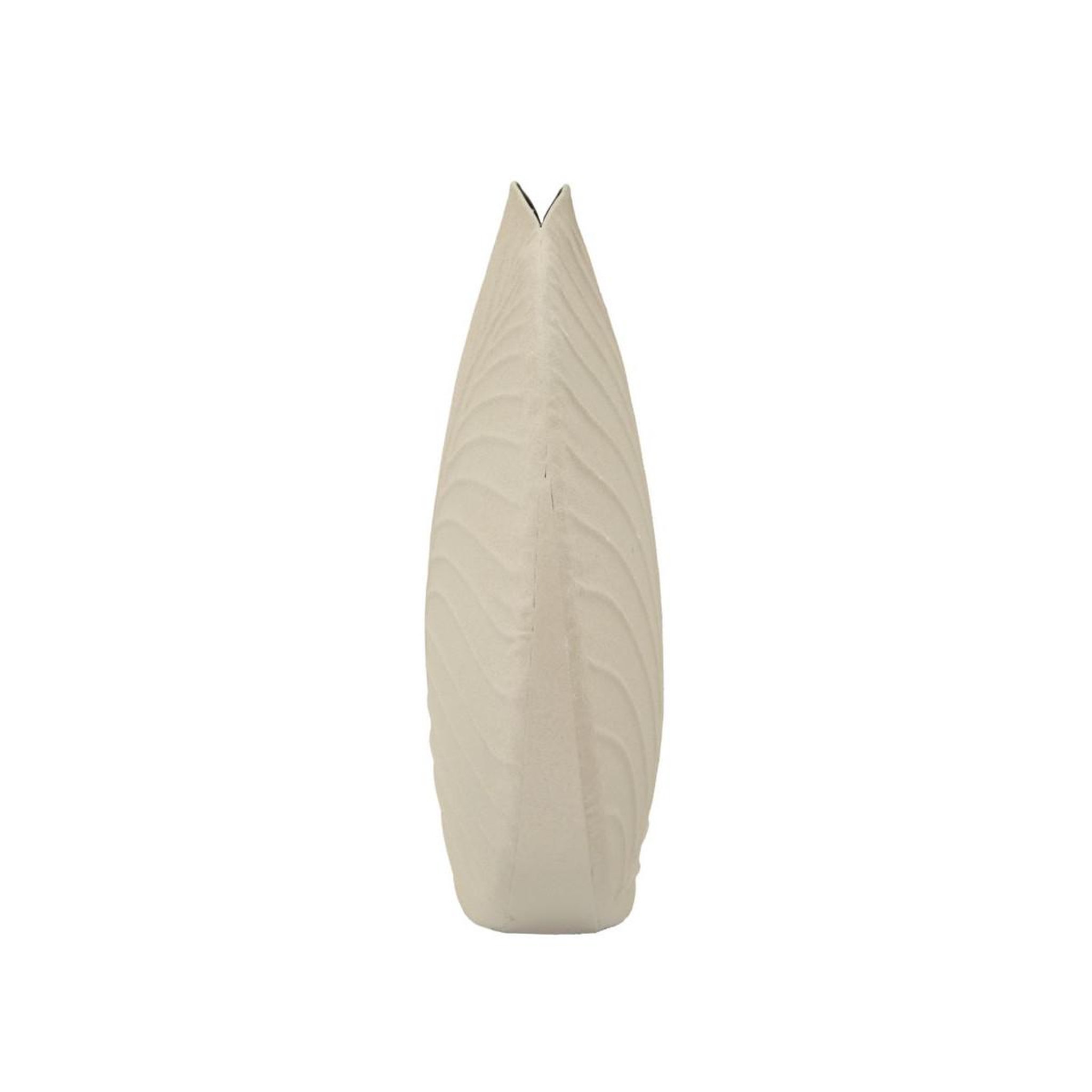 Voir la diapositive 2 : Paris Prix Vase rond design  dune  41cm crème