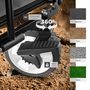 Voir la diapositive 4 : tectake Chariot pliable avec poignée téléscopique gris