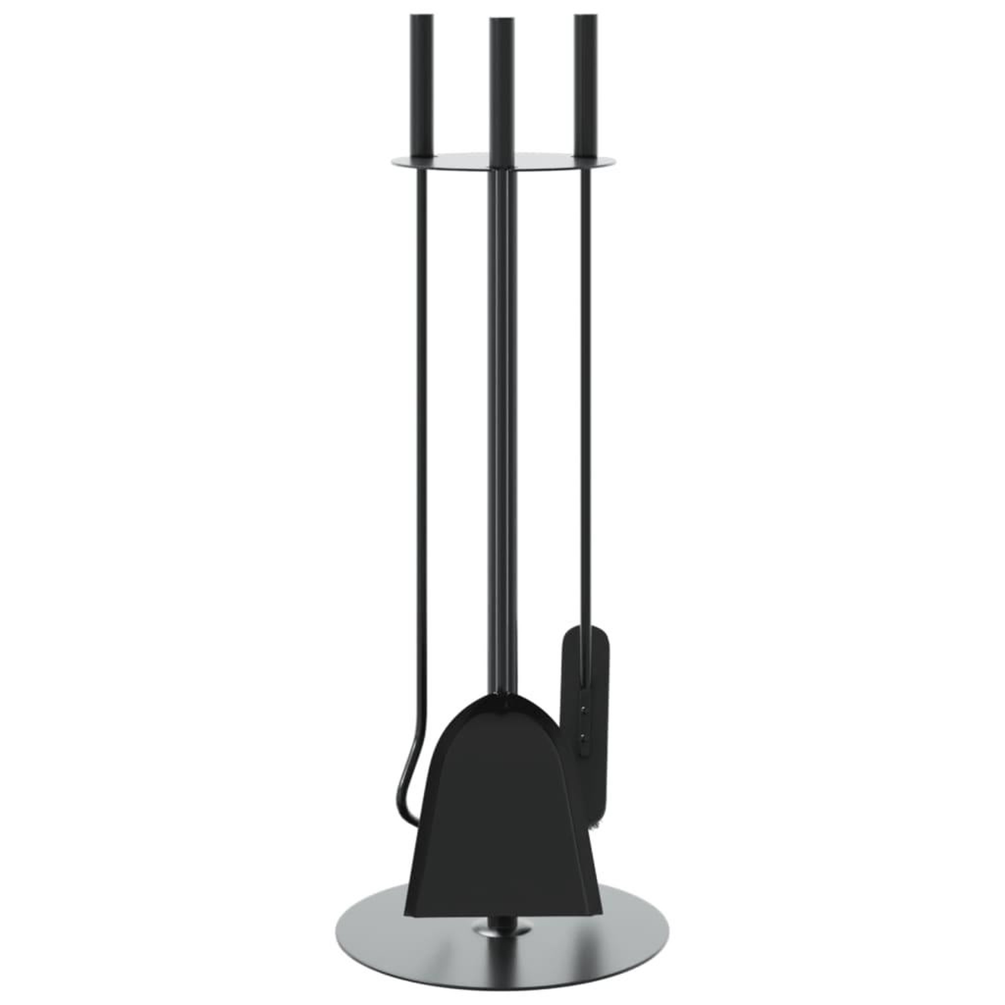 Voir la diapositive 4 : VIDAXL Set d'outils de cheminee 4 pcs 22x59 cm acier