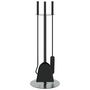 Voir la diapositive 4 : VIDAXL Set d'outils de cheminee 4 pcs 22x59 cm acier