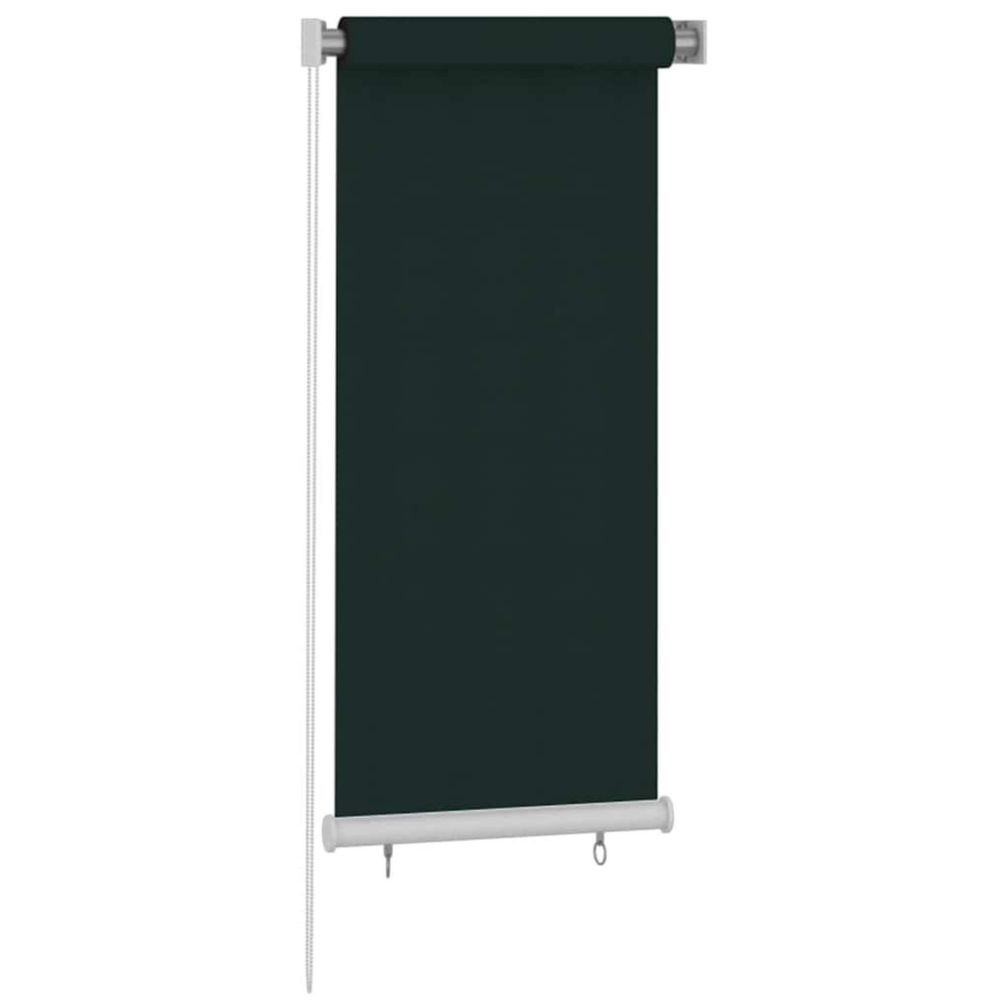 Voir la diapositive 2 : VIDAXL Store roulant d'exterieur 65 (l) x 140 (h) cm hdpe vert fonce
