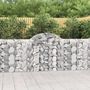 Voir la diapositive 1 : VIDAXL Paniers a gabions arques 18 pcs 200x30x100/120 cm Fer galvanise