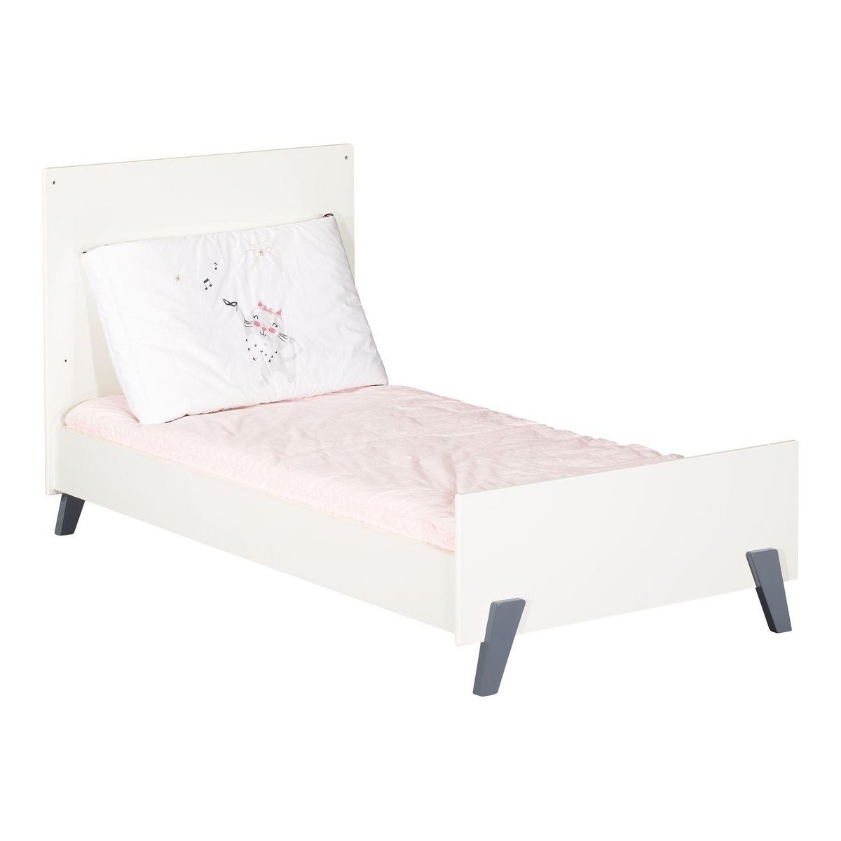 BABY PRICE  Lit bébé évolutif Little Big Bed 140x70cm JOY coloris gris  