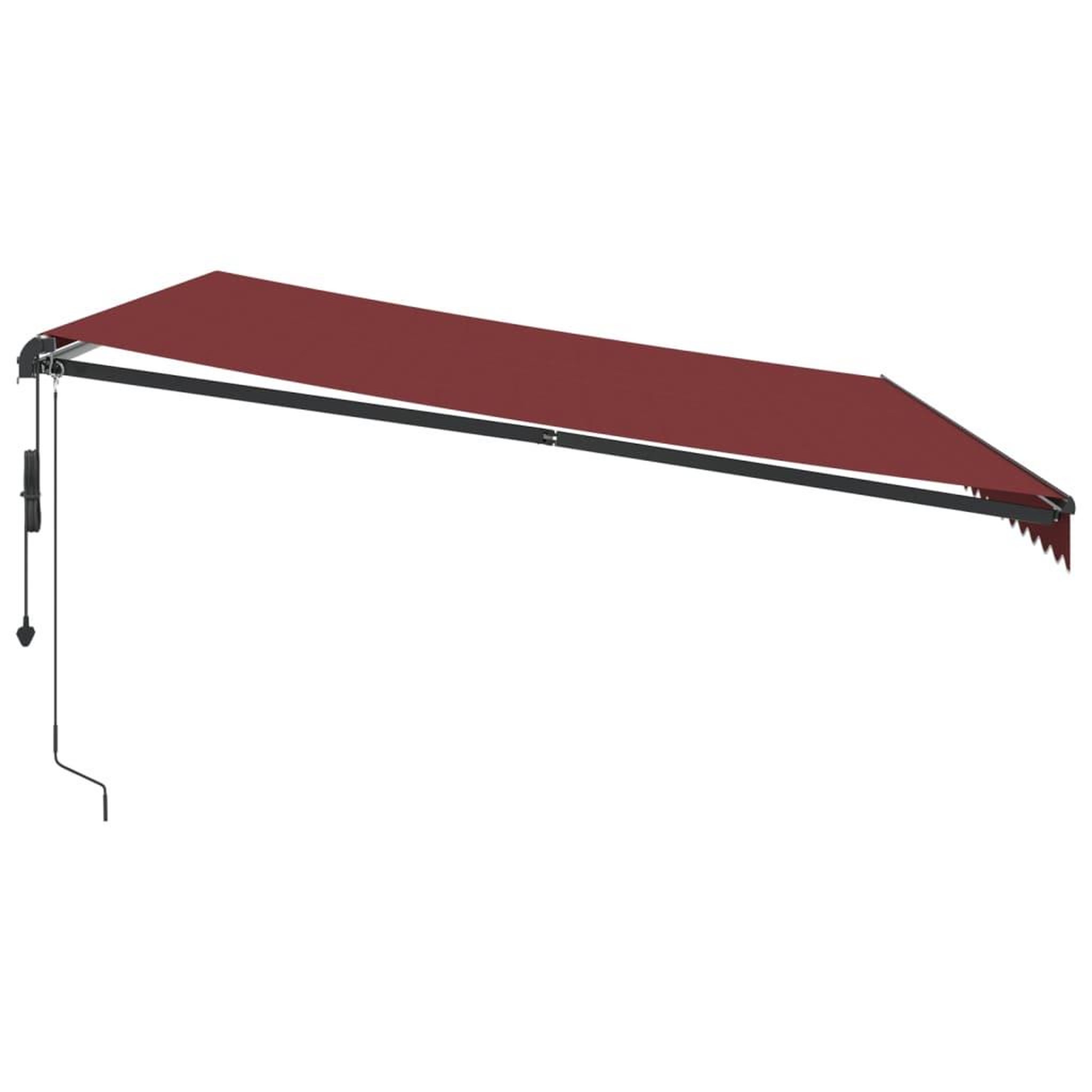 Voir la diapositive 4 : VIDAXL Auvent retractable automatique bordeaux 500x350 cm