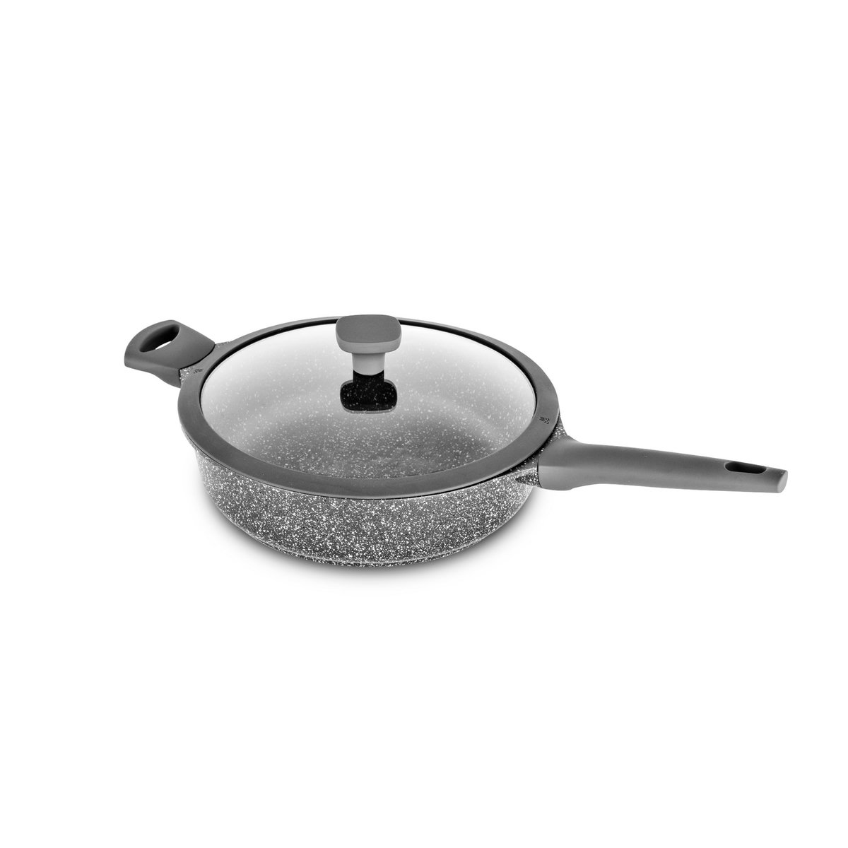 Sauteuse fonte d'aluminium EFFET PIERRE 28 cm