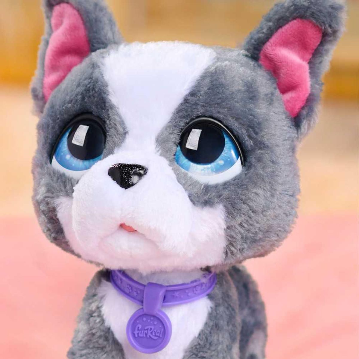 FURREAL FRIENDS Peluche intéractive - FURREAL FRIENDS - Bouledog Français - 23 cm - 4 ans