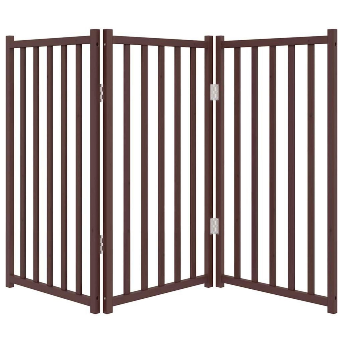 VIDAXL Barriere pour chien pliable 3 panneaux 150 cm bois sapin massif