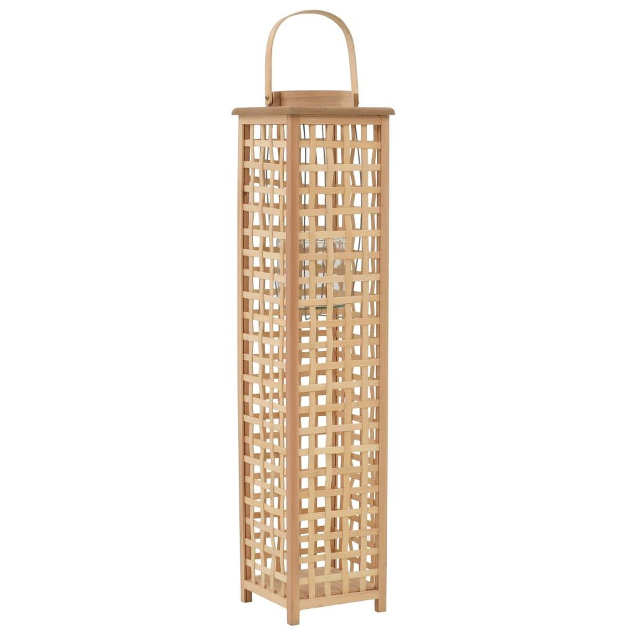 VIDAXL Bougeoir suspendu Bambou Naturel
