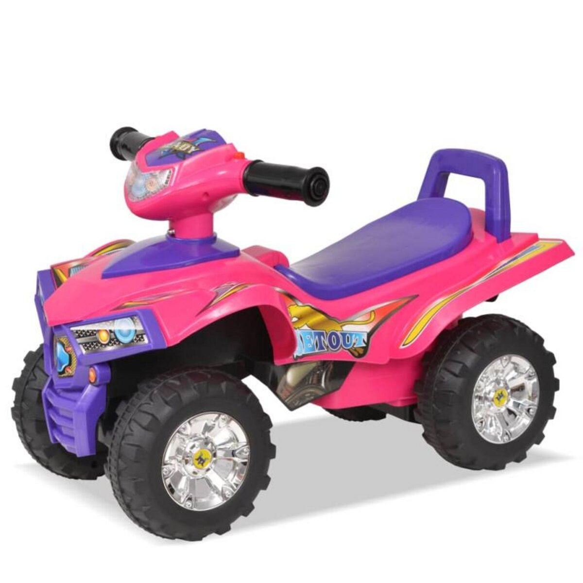 VIDAXL VTT pour enfants avec son et lumière Rose et violet