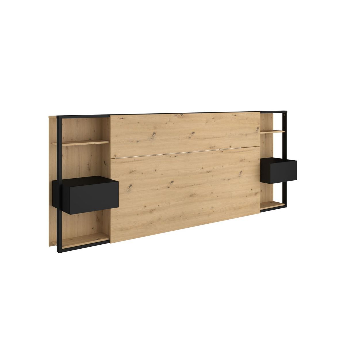 Tête de lit pour lit 140 ou 160 cm avec rangements PAM