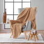 Voir la diapositive 3 : Paris Prix Plaid Flanelle en Relief  Mini Frosty  125x150cm Camel