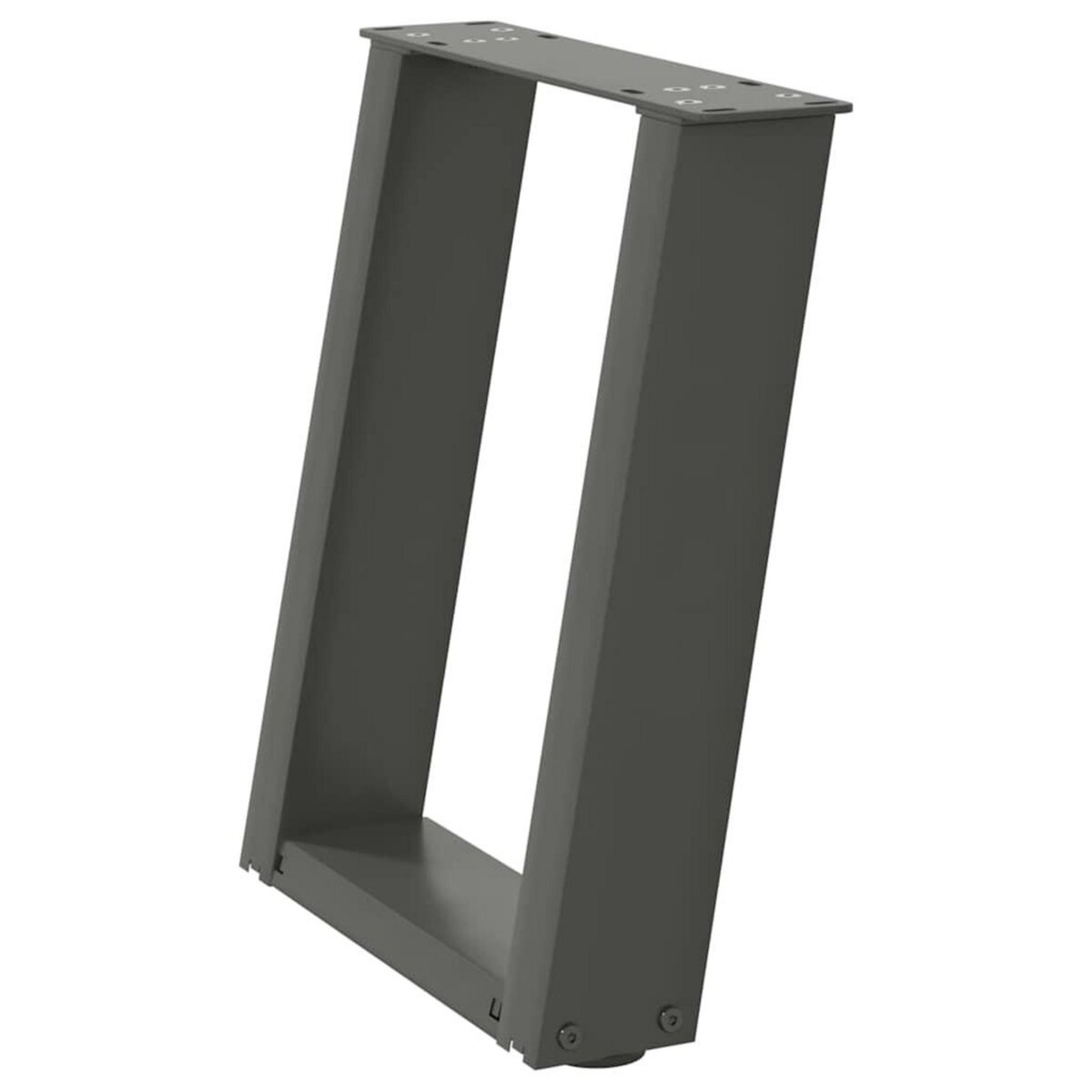 VIDAXL Pieds de table basse forme de U 2 pcs anthracite 28x(42-43) cm