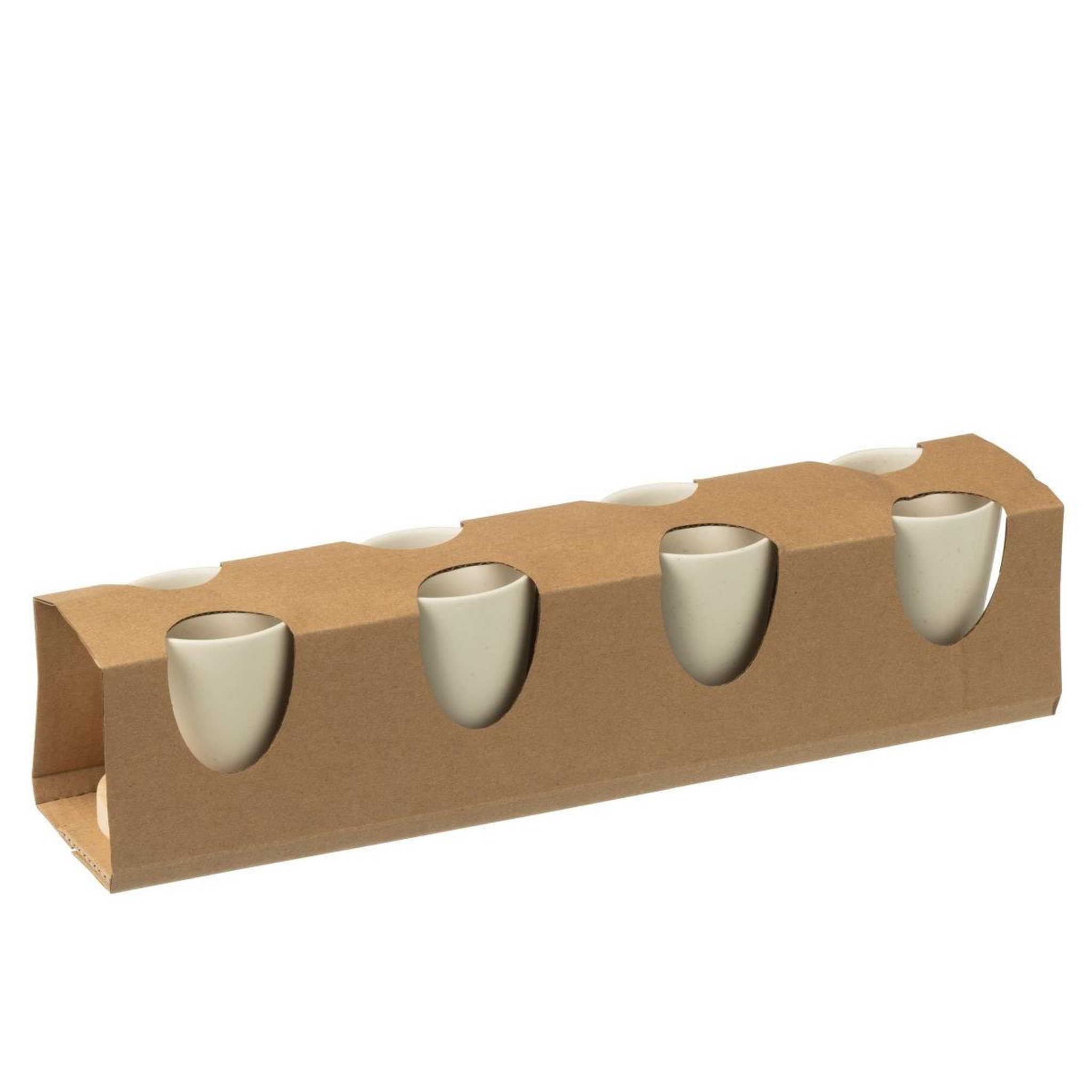 Voir la diapositive 6 : J-LINE Lot de 4 tasses à café  avery  7,5cl blanc